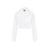 Jacquemus Mirada Shirt Cropped Length Balloon Sleeves In White