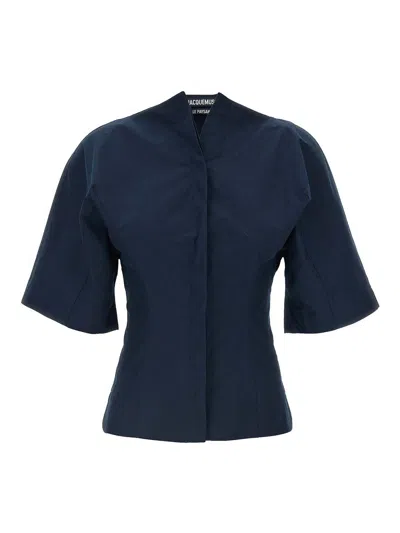 Jacquemus La Chemise Moisson Shirt In Blue