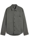 Jacquemus La Chemise Molino Wool-blend Overshirt In Gray