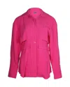 Jacquemus La Chemise Monceau Layered Shirt In Pink Viscose In Pink