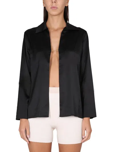 Jacquemus La Chemise Night Shirt In Black