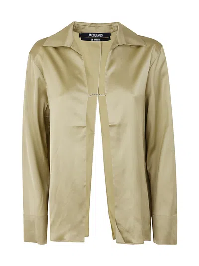 Jacquemus La Chemise Notte Shirt In Green