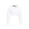 JACQUEMUS LA CHEMISE OBRA WHITE COTTON SHIRT