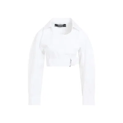 Jacquemus La Chemise Obra White Cotton Shirt
