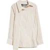 Jacquemus La Chemise Pablo In Jqb Business Big Logo 1gy