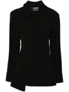 Jacquemus La Chemise Pablo Satin Shirt In Black