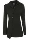 Jacquemus La Chemise Pablo Shirt And Blouse Black In Black