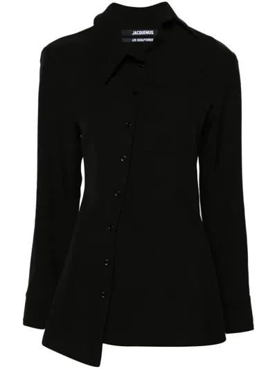 JACQUEMUS LA CHEMISE PABLO,241SH062.1544 990 BLACK