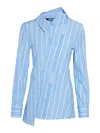 Jacquemus Tailored Striped Shirt With Design And Signature Detailing In Multicolour