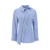 Jacquemus Tailored Striped Shirt With Design And Signature Detailing