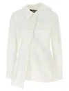 Jacquemus Pablo Asymmetric Button-up Shirt In White
