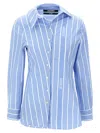 Jacquemus Tailored Striped Shirt With Design And Signature Detailing