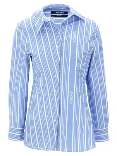 Jacquemus La Chemise Pablo Shirt And Blouse Light Blue