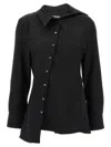 Jacquemus La Chemise Pablo Shirt And Blouse Black In Black