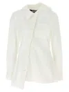 Jacquemus Pablo Asymmetric Button-up Shirt In White