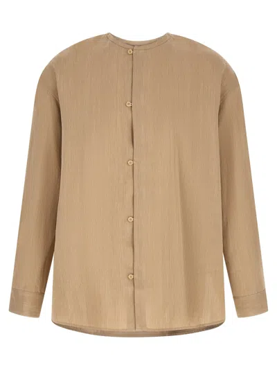 Jacquemus La Chemise Pastro Shirt And Blouse Beige In Brown