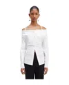 Jacquemus La Chemise Peplo Blouse In White