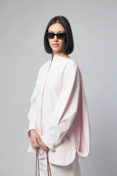 Jacquemus La Chemise Pittore In Pink & Purple
