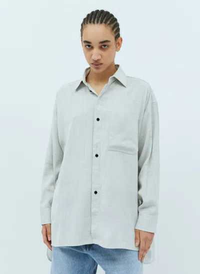 Jacquemus La Chemise Poche Shirt In Grey