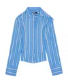Jacquemus La Chemise Ruban Hourglass Shirt In Blue