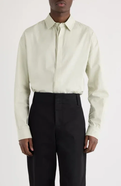 Jacquemus La Chemise Simon Button-up Shirt In Green