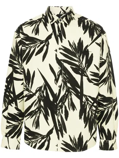 Jacquemus 'the Simon Canvas Shirt' In Animal Print