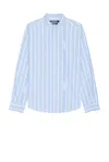 Jacquemus La Chemise Simon Logo Striped Shirt In Jacquard Business Big Log