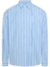 Jacquemus La Chemise Simon Logo Striped Shirt In Blue