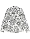 Jacquemus 'la Chemise Simon' White Shirt With All-over Printed Motif