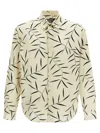 Jacquemus 'simon Leaf Print Shirt' In Neutral