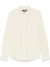 Jacquemus Striped Collared Long-sleeve Shirt In Yellow