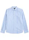Jacquemus La Chemise Simon Logo Striped Shirt In Blue