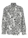 Jacquemus 'la Chemise Simon' White Shirt With All-over Printed Motif In White