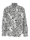Jacquemus 'la Chemise Simon' White Shirt With All-over Printed Motif