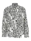 Jacquemus 'la Chemise Simon' White Shirt With All-over Printed Motif In White