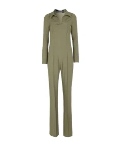 Jacquemus La Combinaison Asao Jumpsuit In Green