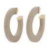 Jacquemus La Créole Linu Earrings In Beige