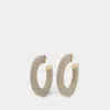 Jacquemus La Créole Linu Earrings In Beige