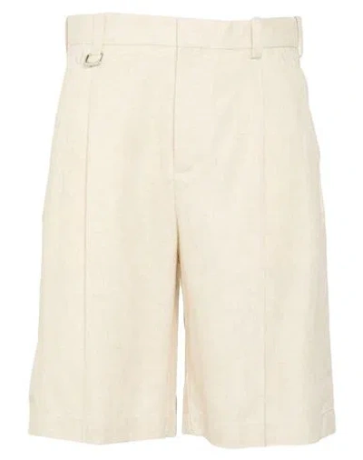 Jacquemus La Croisière Man Shorts & Bermuda Shorts Beige Size 30 Viscose, Linen In Neutral