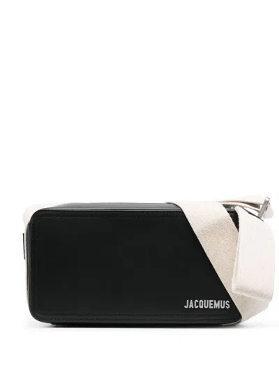 Jacquemus La Cuerda Horizantal Bag In Black  