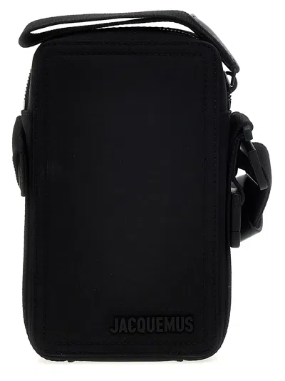 Jacquemus La Cuerda Vertical Crossbody Bag In Black