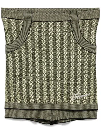 Jacquemus La Culotte Marino Skorts In Green