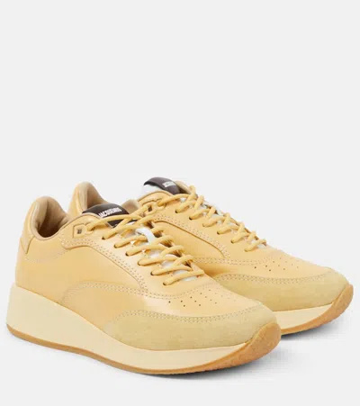 JACQUEMUS LA DADDY LEATHER SNEAKERS