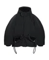 Jacquemus La Doudoune Capullo Drawstring Puffer Jacket In Black