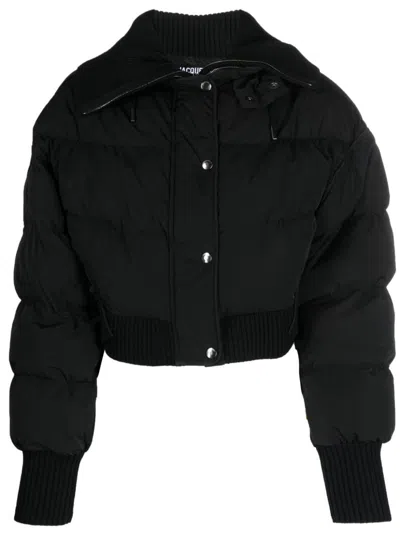 Jacquemus Black La Doudoune Briciola Cropped Puffer Jacket