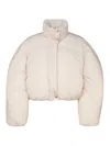 Jacquemus La Doudoune Courte Caraco Down Jacket In Neutral