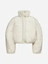 Jacquemus La Doudoune Courte Caraco Down Jacket In Neutral