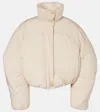Jacquemus La Doudoune Courte Caraco Down Jacket In Neutral