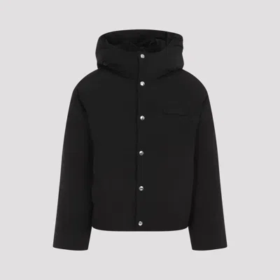 JACQUEMUS LOGO PATCH PADDED COAT