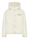Jacquemus Logo Patch Padded Coat In White